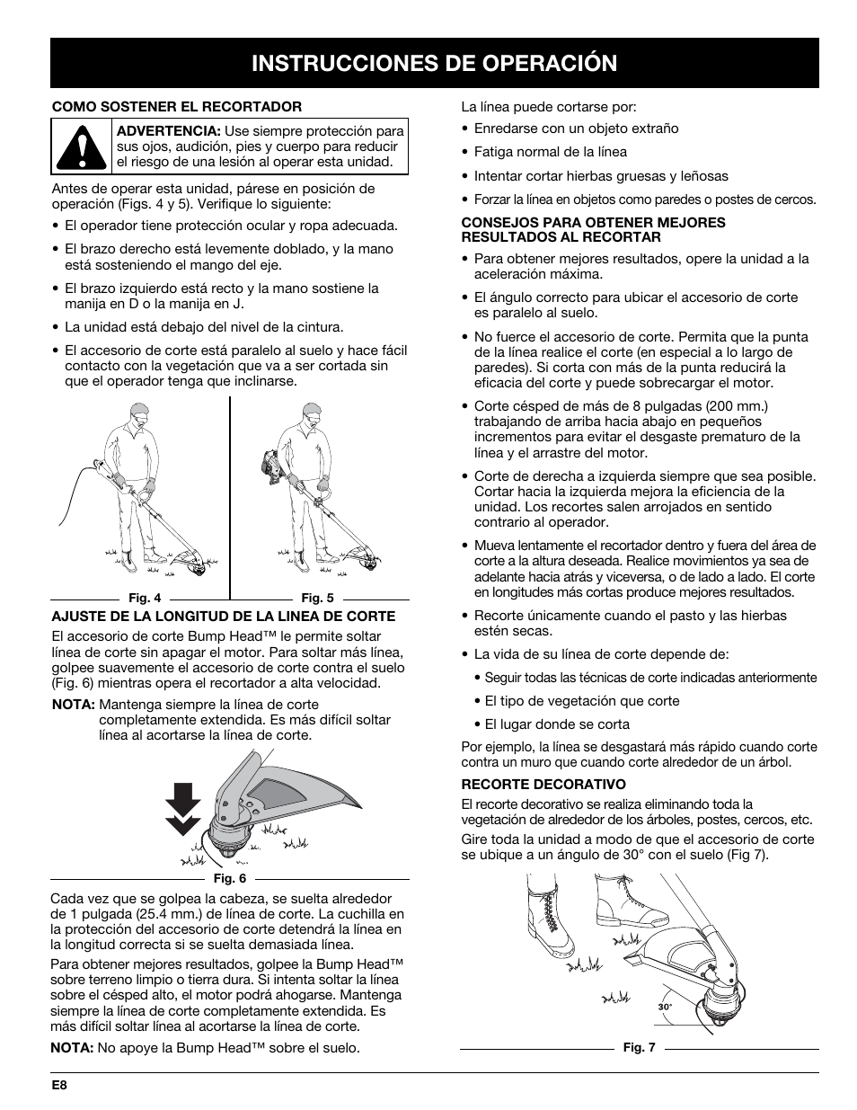 Instrucciones de operación | Troy-Bilt 769-00425A User Manual | Page 40 / 48