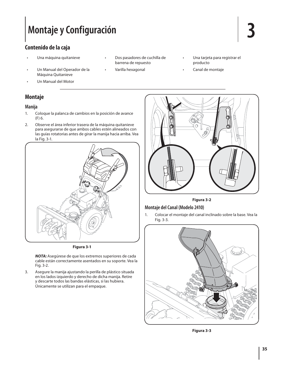 Troy-Bilt 2410 User Manual | Page 35 / 56