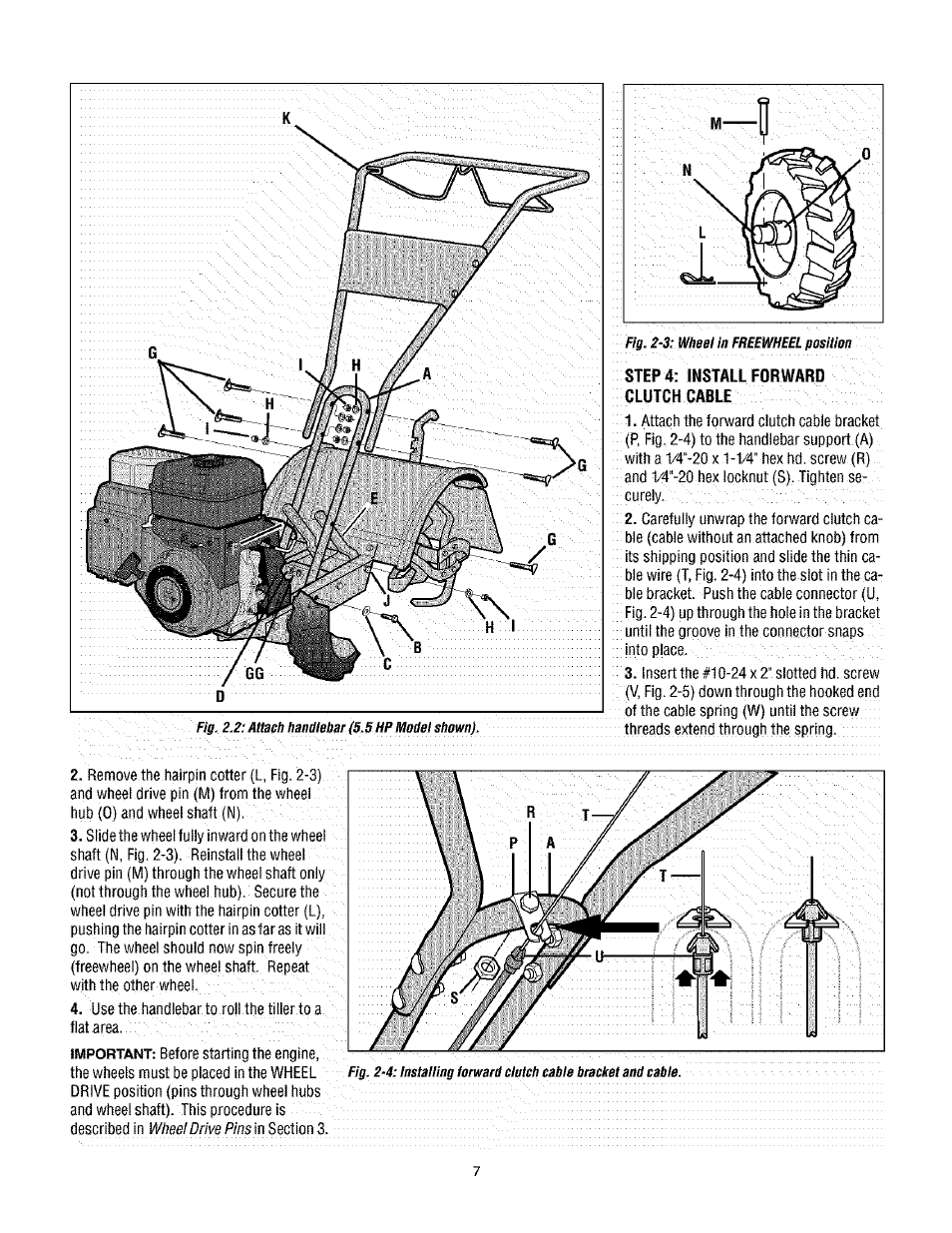 Step 4: install forward clutch cable | Troy-Bilt TUFFY 634BM User Manual | Page 7 / 32