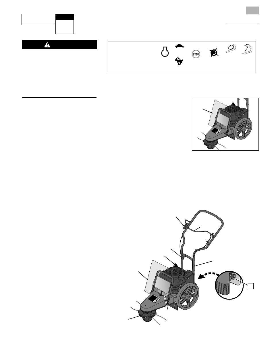 Features and controls, Introduction, Warning | Troy-Bilt 52070 User Manual | Page 9 / 28