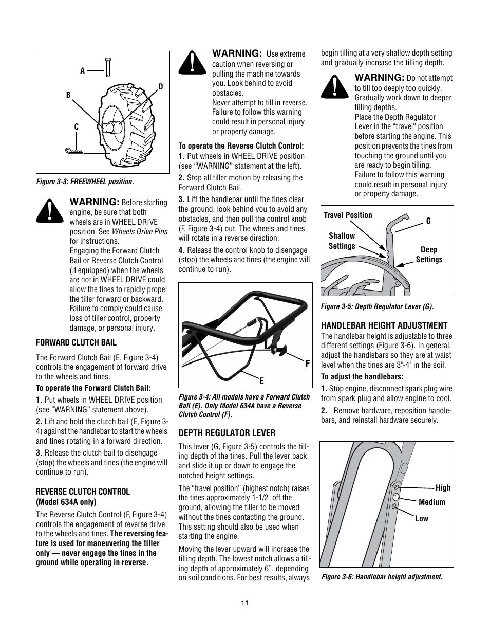 Troy-Bilt 634K--ProLine User Manual | Page 11 / 32