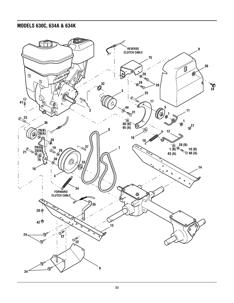 Troy-Bilt 634K--ProLine User Manual | Page 30 / 32