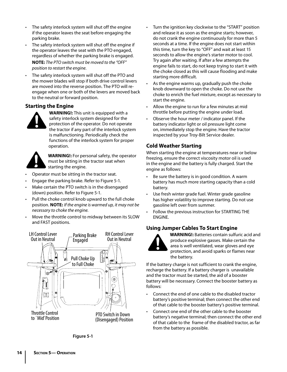 Troy-Bilt Mustang RZT User Manual | Page 14 / 72