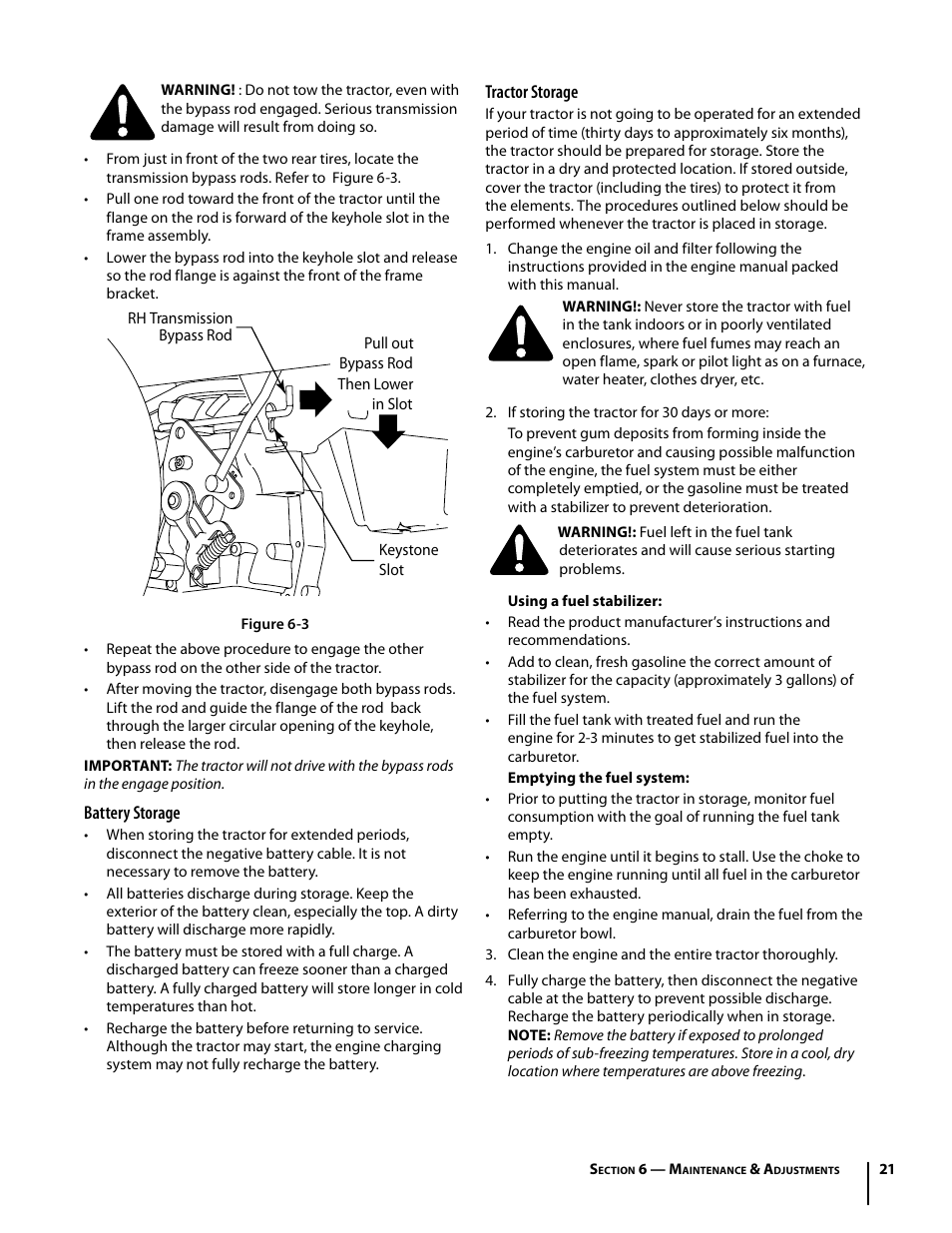 Troy-Bilt Mustang RZT User Manual | Page 21 / 72