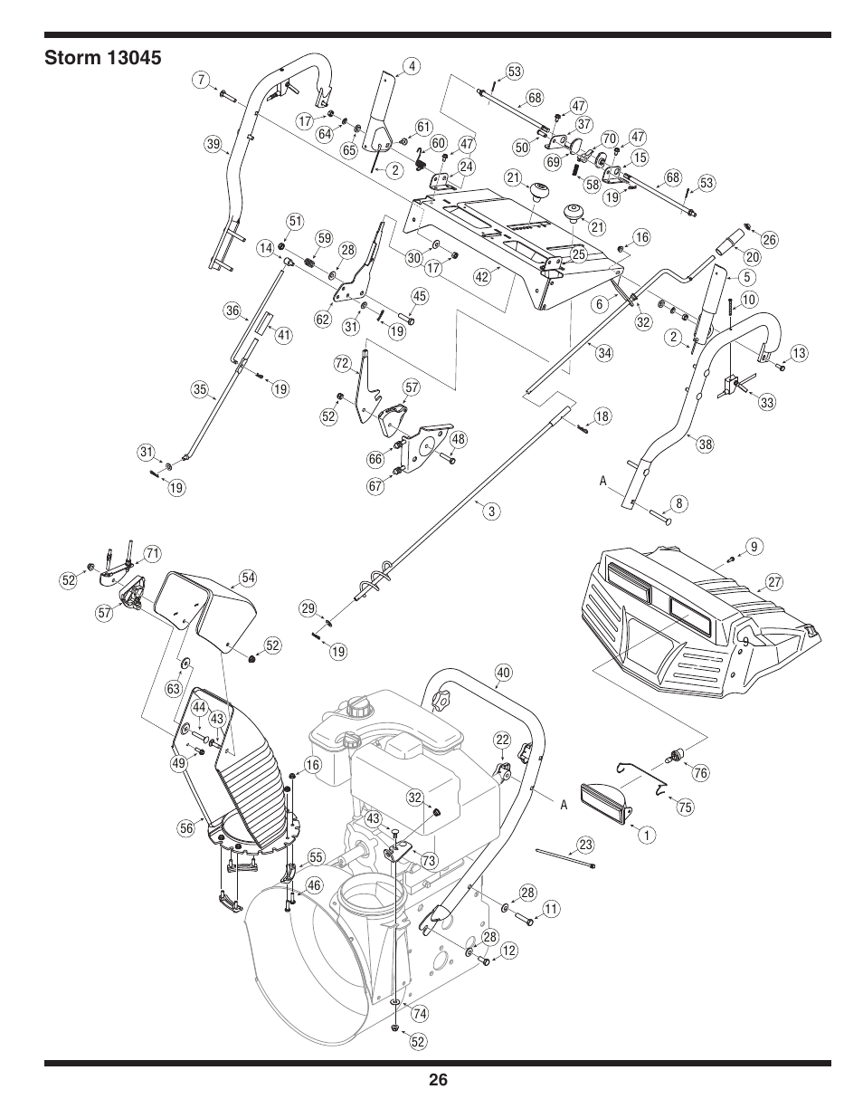 Troy-Bilt 31AH9Q77766 User Manual | Page 26 / 32