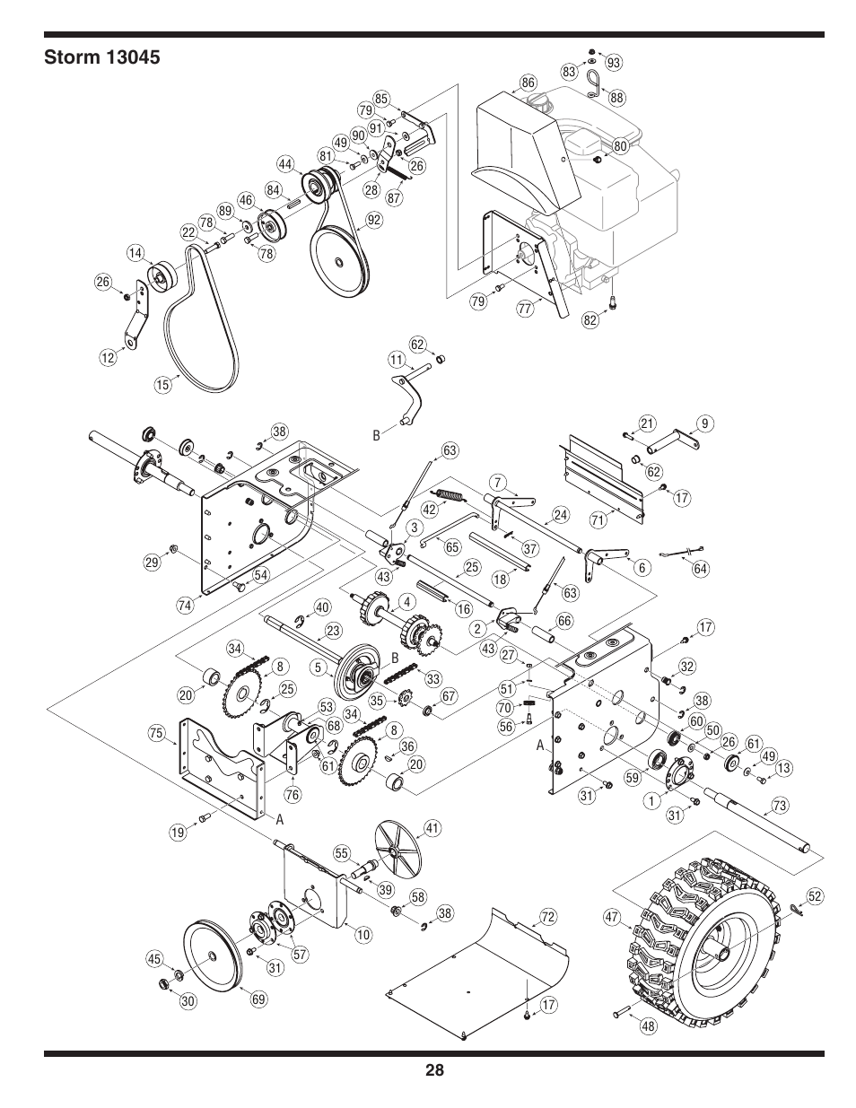 Troy-Bilt 31AH9Q77766 User Manual | Page 28 / 32