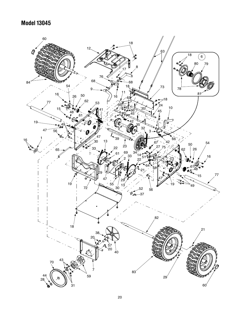 Troy-Bilt 13045 User Manual | Page 20 / 28