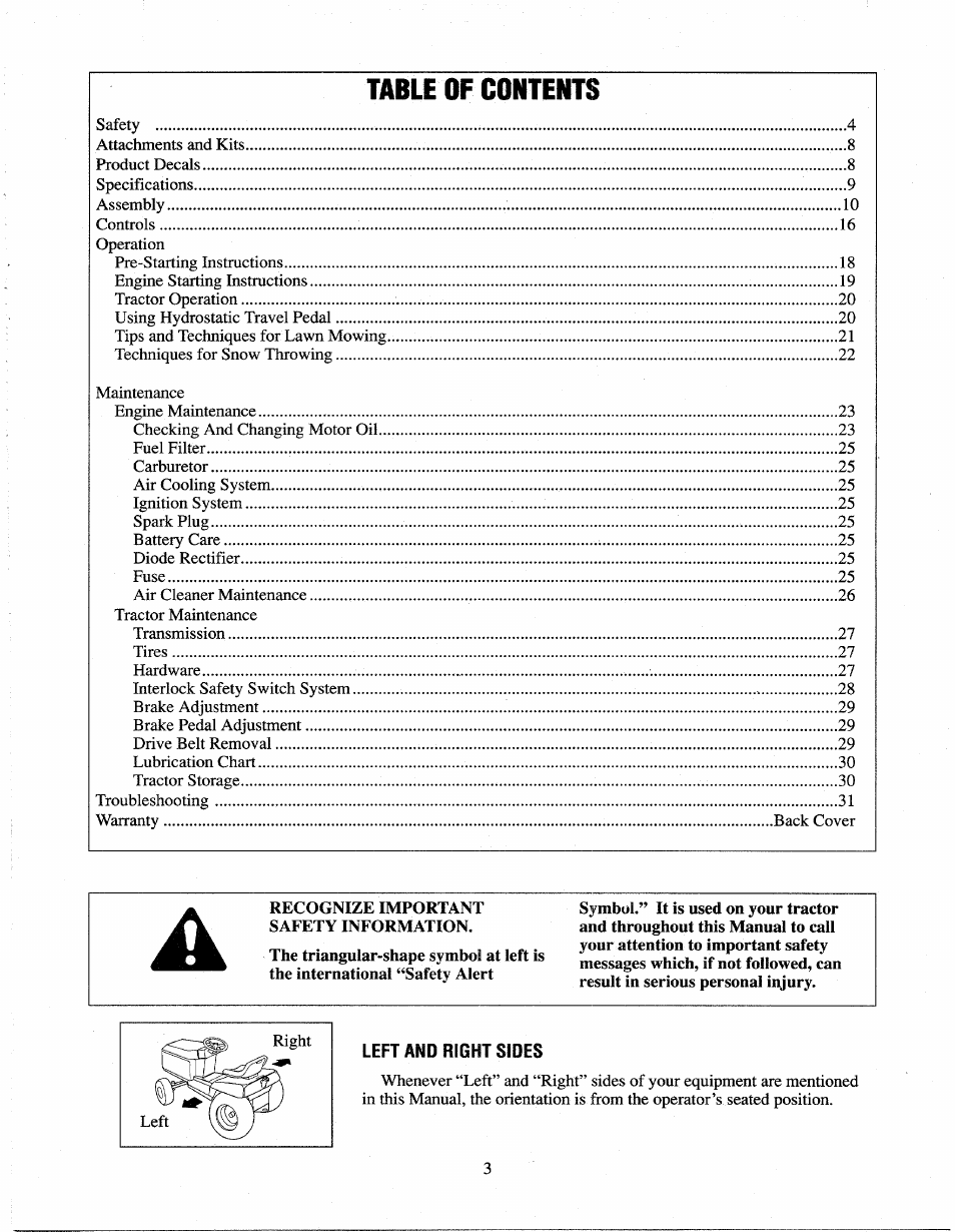 Troy-Bilt 13027 User Manual | Page 3 / 32