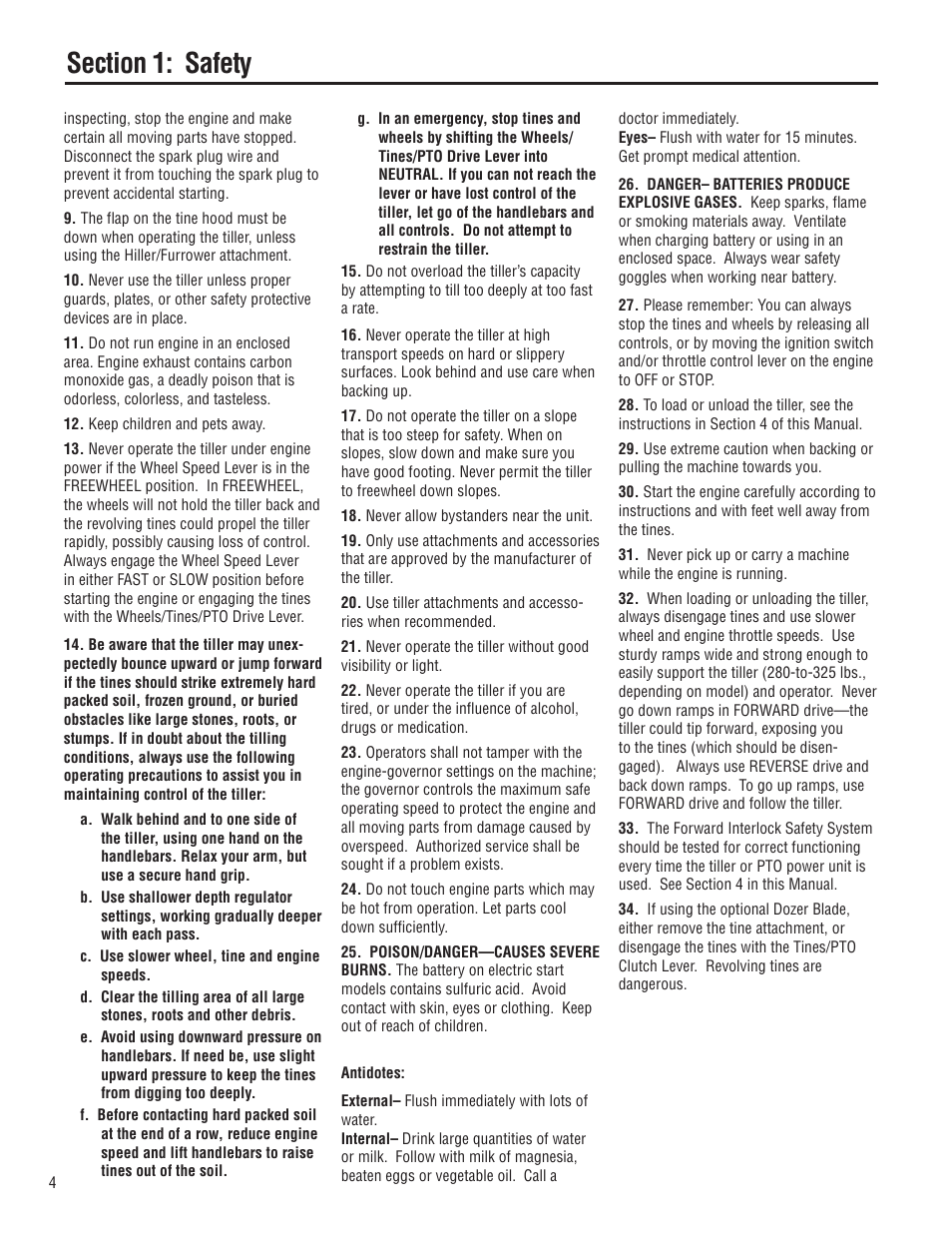 Troy-Bilt E683G-Big Red User Manual | Page 4 / 60