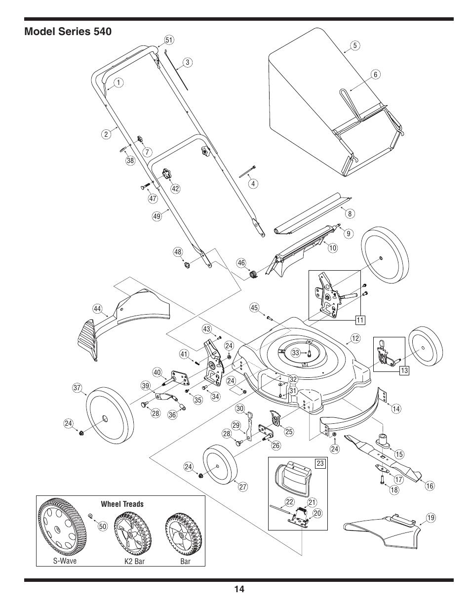 Model series 540 | Troy-Bilt 540 User Manual | Page 14 / 16