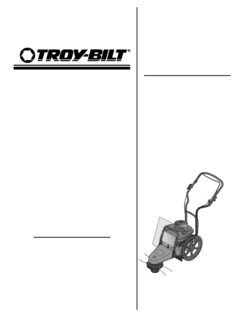 Troy-Bilt 52058 User Manual | 24 pages