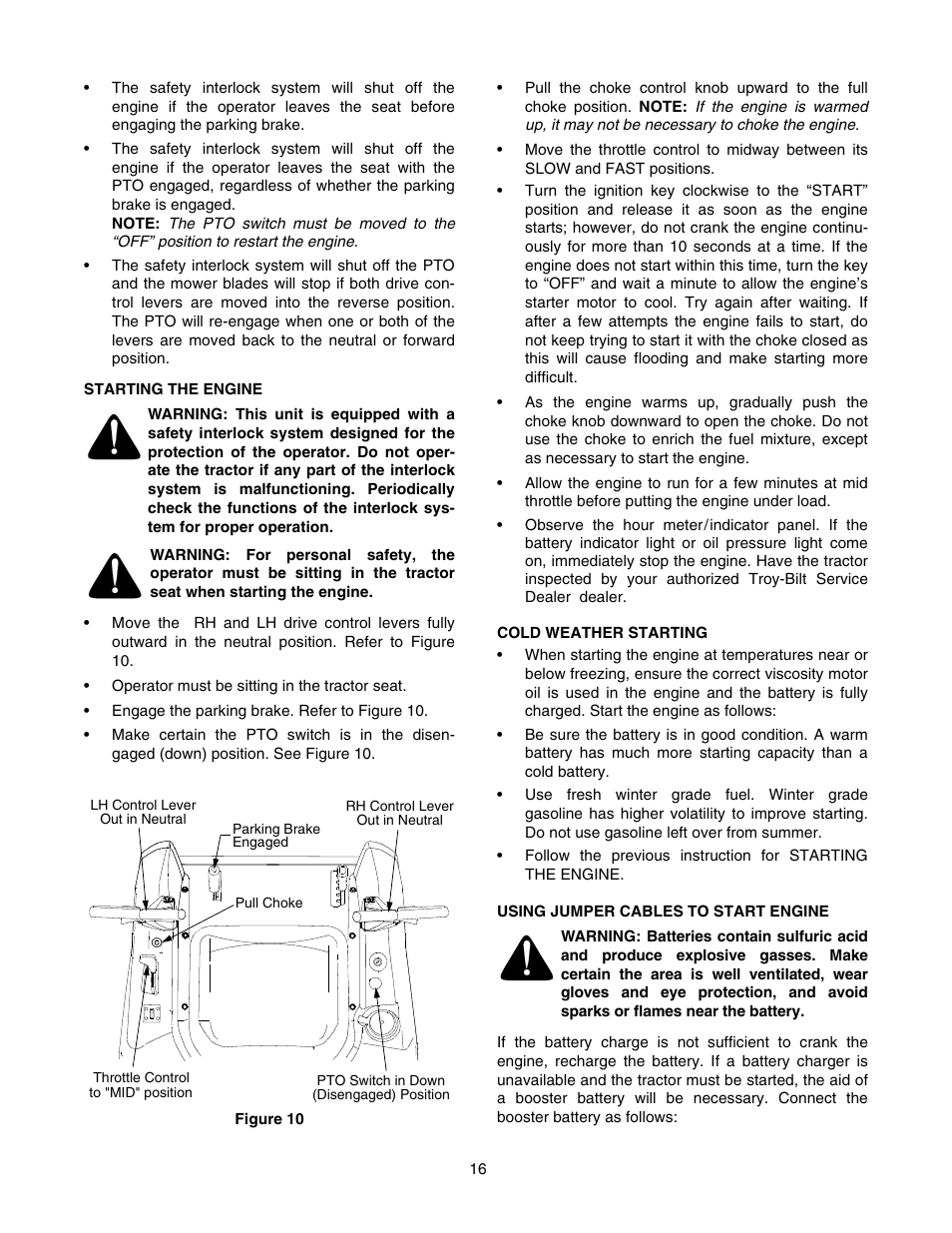 Troy-Bilt RZT 50 User Manual | Page 16 / 36