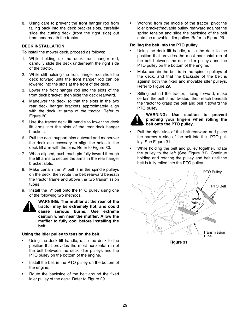 Troy-Bilt RZT 50 User Manual | Page 29 / 36