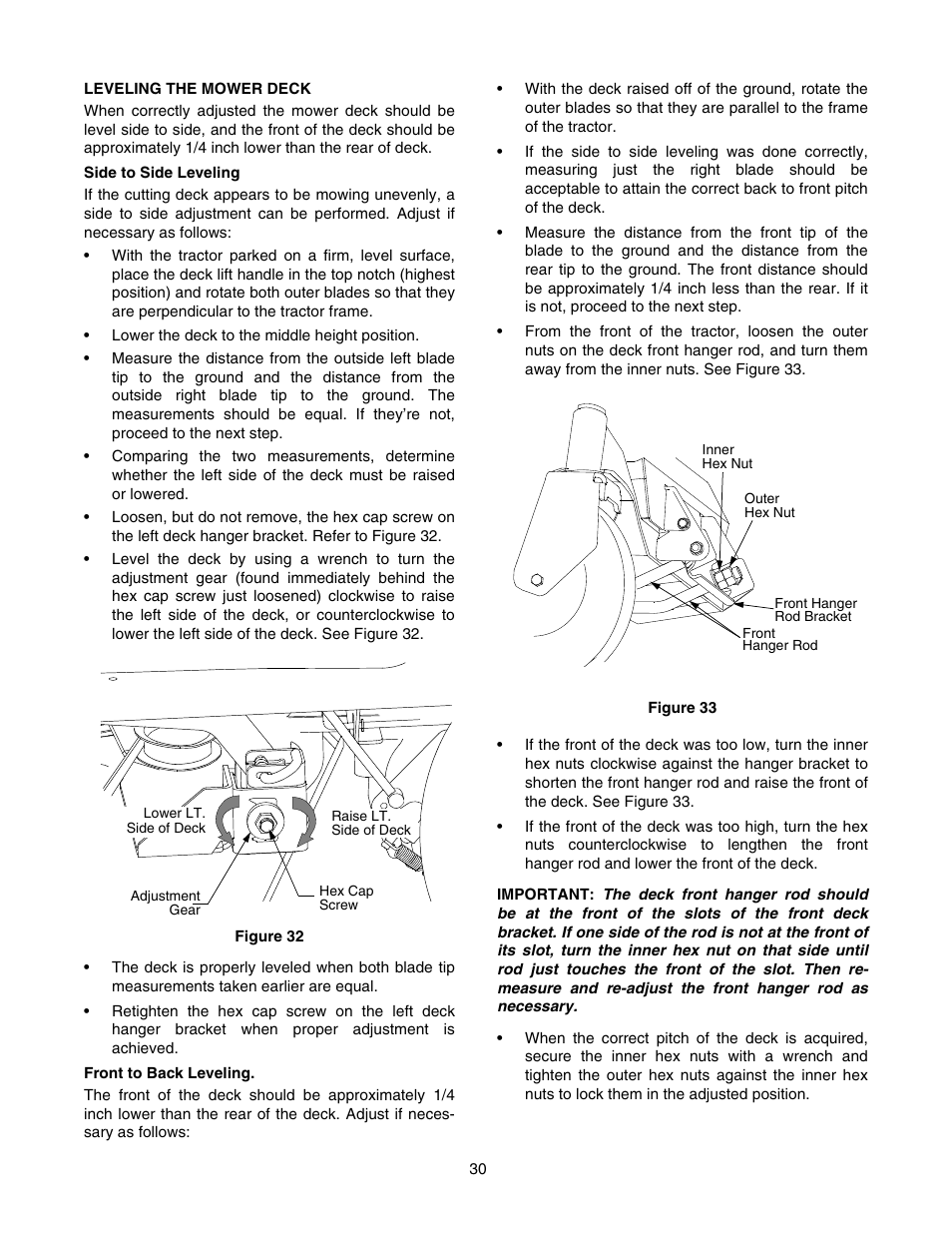 Troy-Bilt RZT 50 User Manual | Page 30 / 36