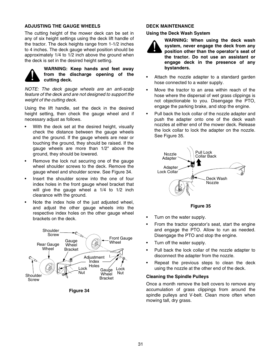 Troy-Bilt RZT 50 User Manual | Page 31 / 36