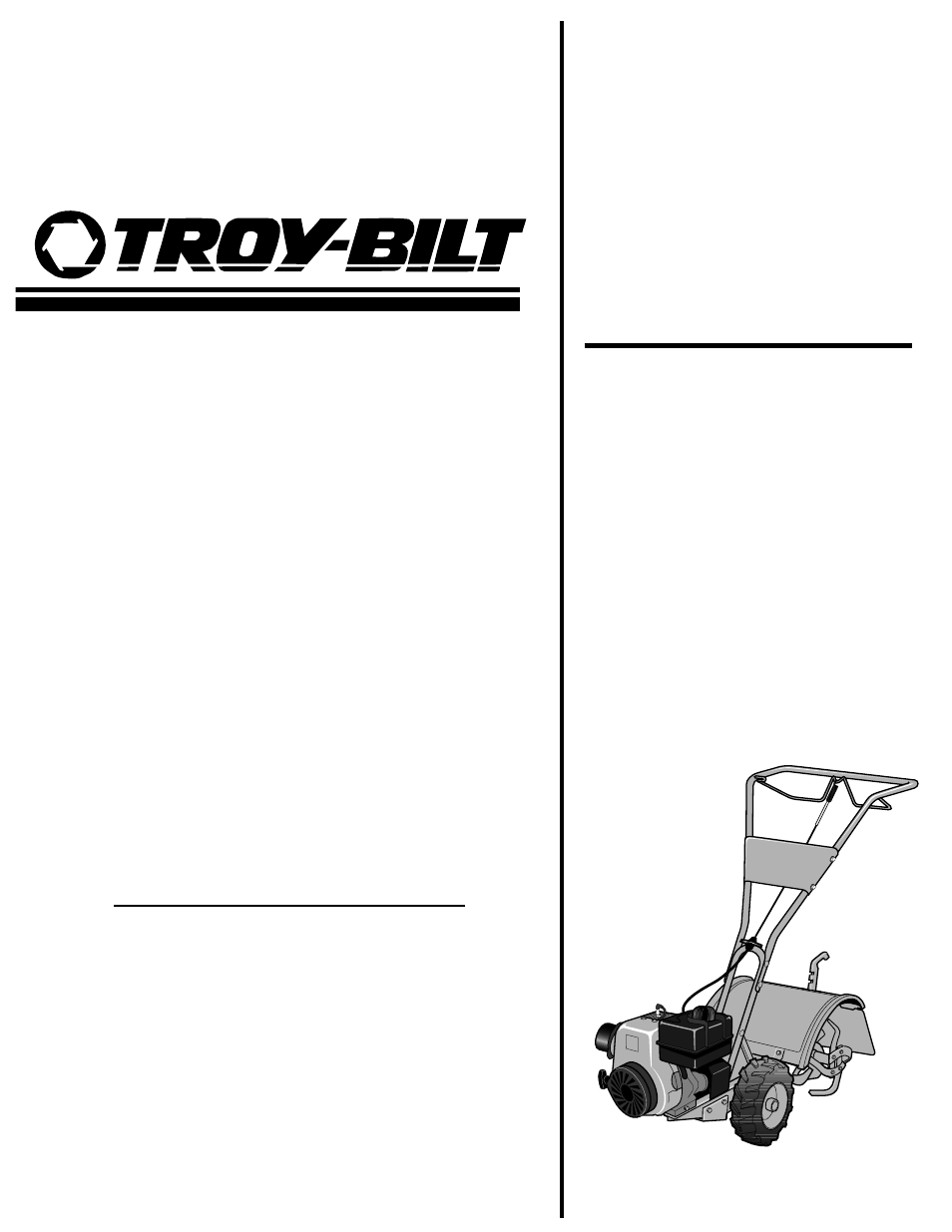 Troy-Bilt 12163 User Manual | 12 pages