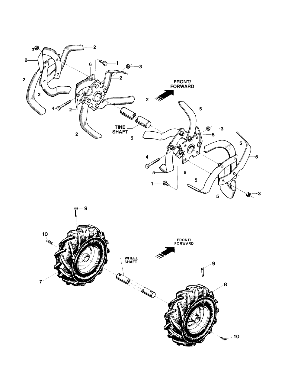 Right side left side | Troy-Bilt 12163 User Manual | Page 8 / 12