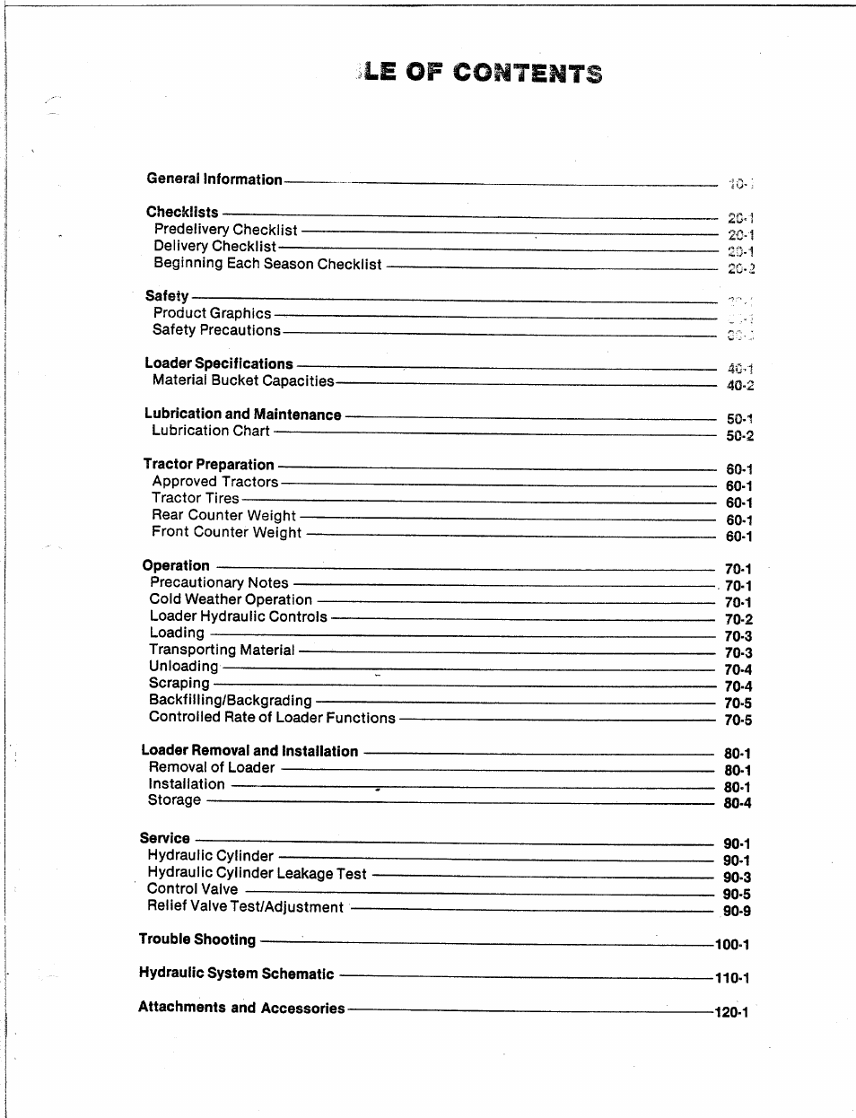 Le of contents | Troy-Bilt 14066 User Manual | Page 2 / 40