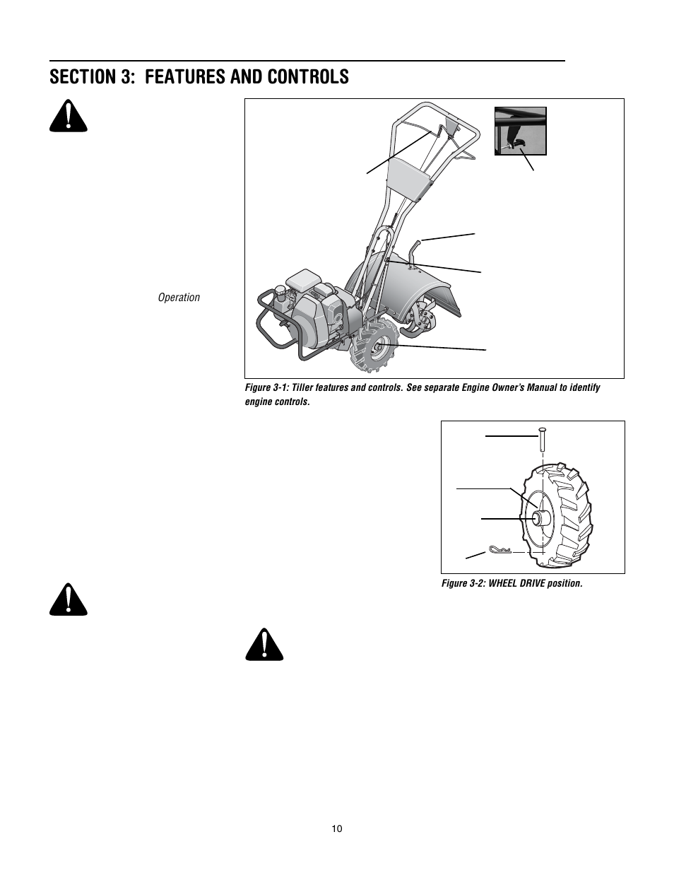 Section 3: features and controls | Troy-Bilt 643D - Tuffy/Bronco CRT User Manual | Page 10 / 32