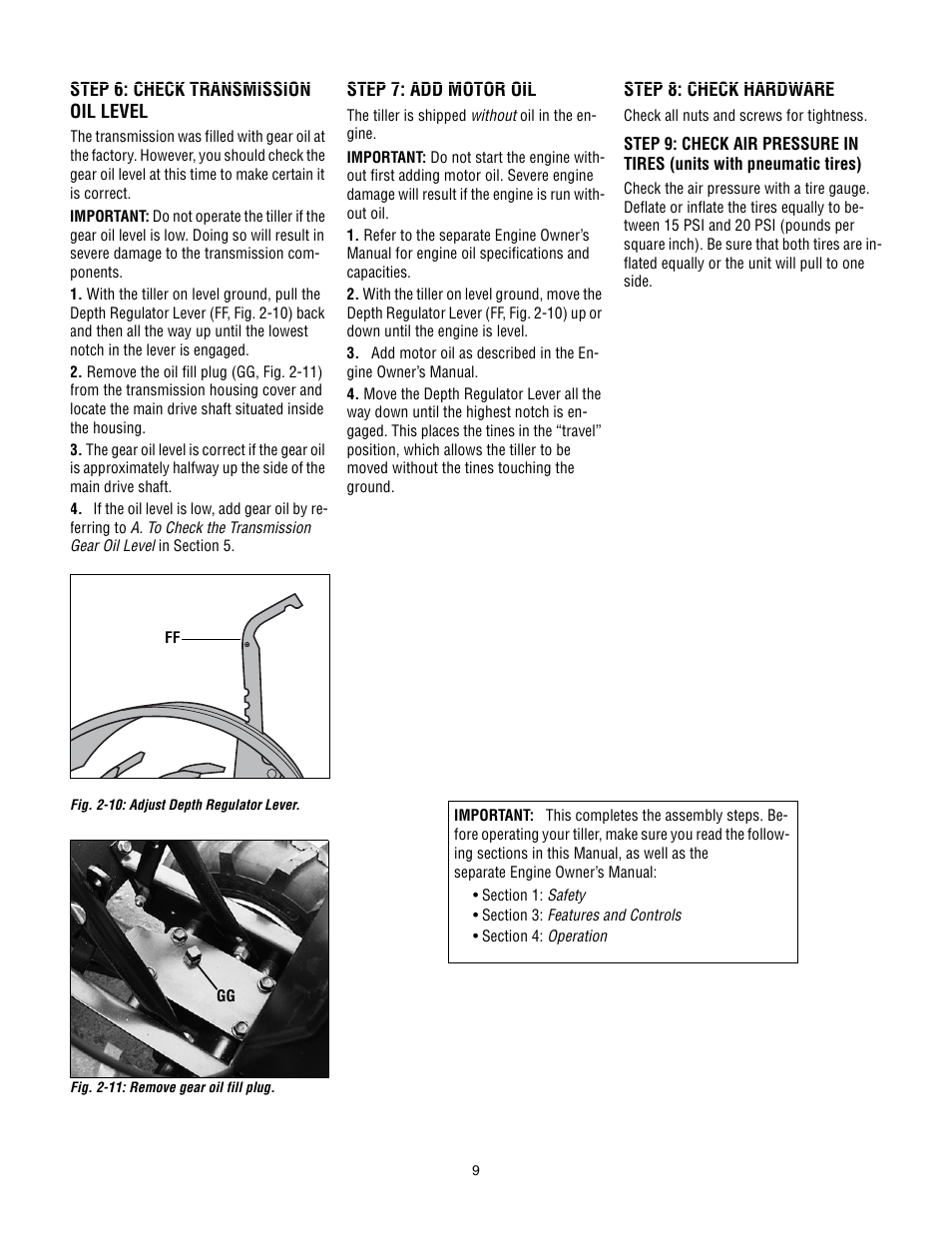 Troy-Bilt Super Bronco User Manual | Page 9 / 32