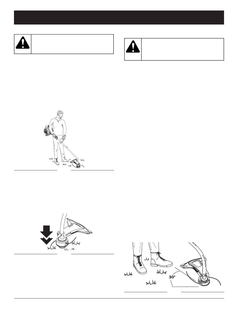 Warning, Caution, Operating instructions | Troy-Bilt TB15CS User Manual | Page 11 / 64