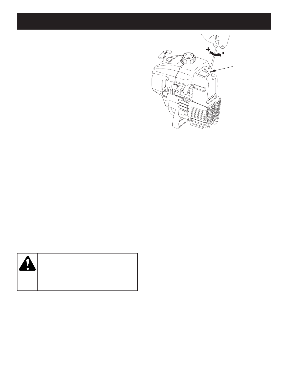 Advertencia, Instrucciones de mantenimiento y reparacion | Troy-Bilt TB15CS User Manual | Page 56 / 64