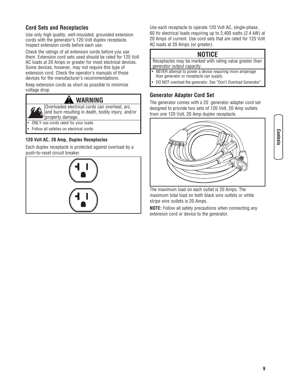 System groun, System ground, Warning | Notice | Troy-Bilt M F 8 5 CT 30331 User Manual | Page 11 / 48