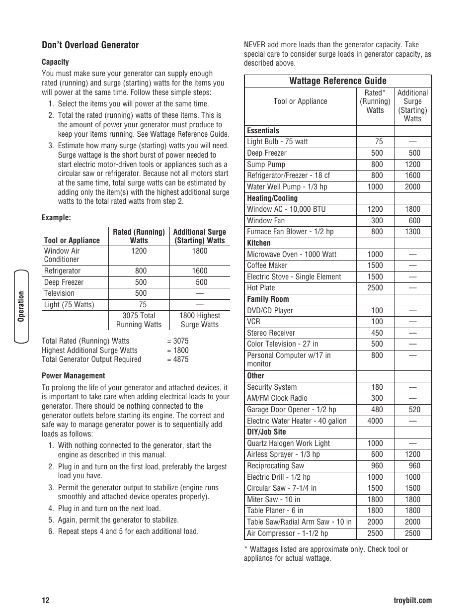 Troy-Bilt M F 8 5 CT 30331 User Manual | Page 14 / 48