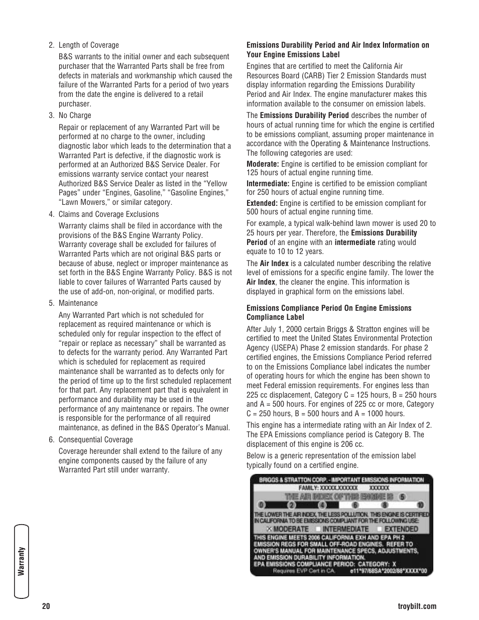 Troubleshooti, Troubleshooting | Troy-Bilt M F 8 5 CT 30331 User Manual | Page 22 / 48