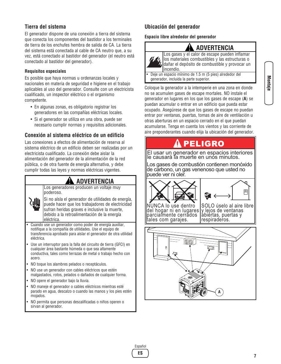 Advertencia | Troy-Bilt M F 8 5 CT 30331 User Manual | Page 33 / 48