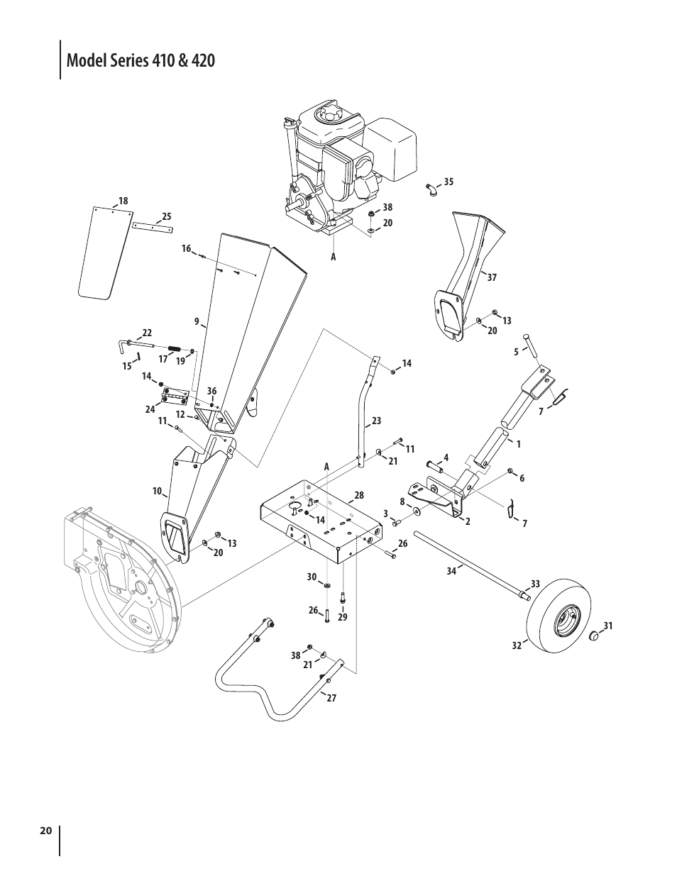 Troy-Bilt 420 User Manual | Page 20 / 40