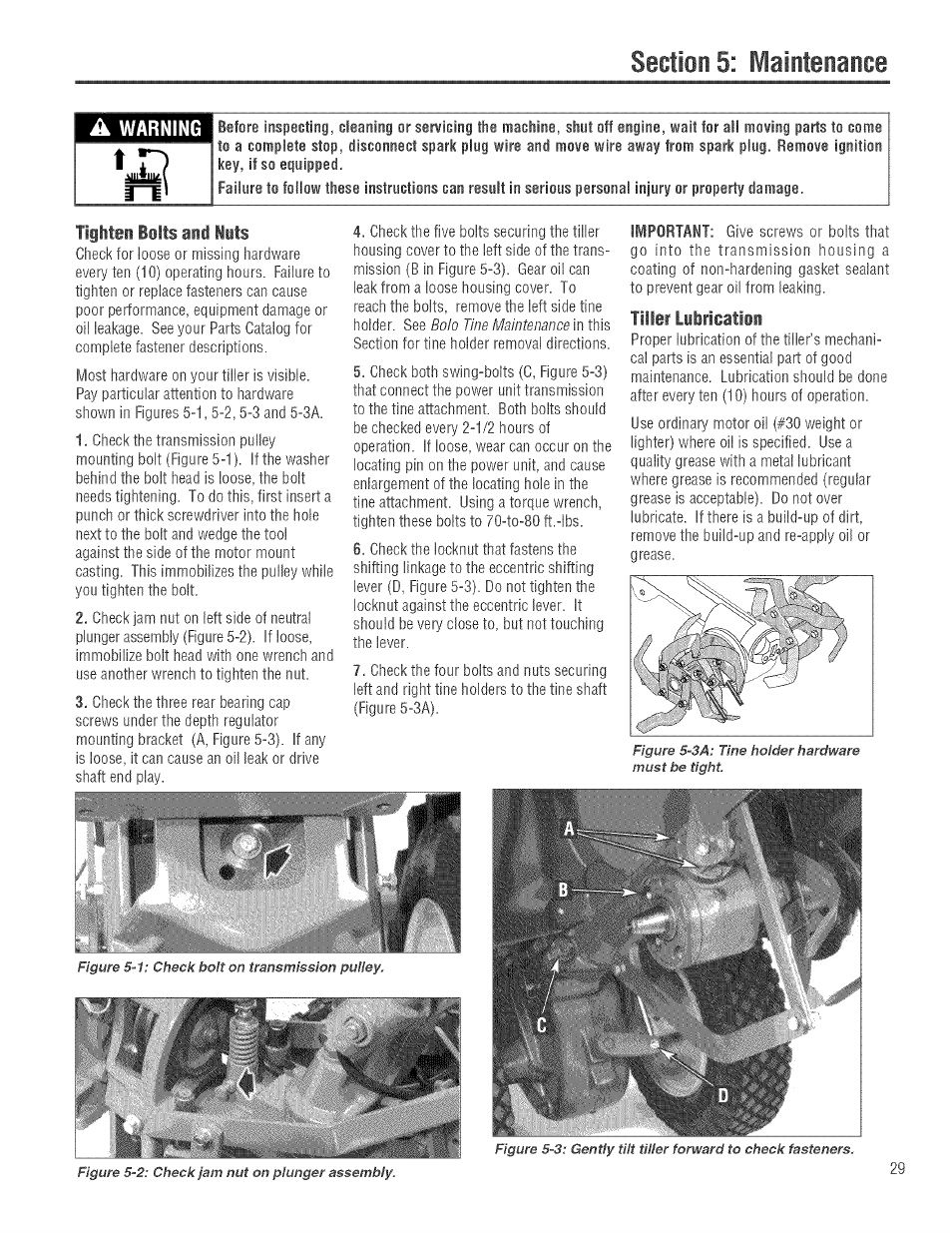 Tiglten lilts anil iuts | Troy-Bilt 682J User Manual | Page 29 / 64