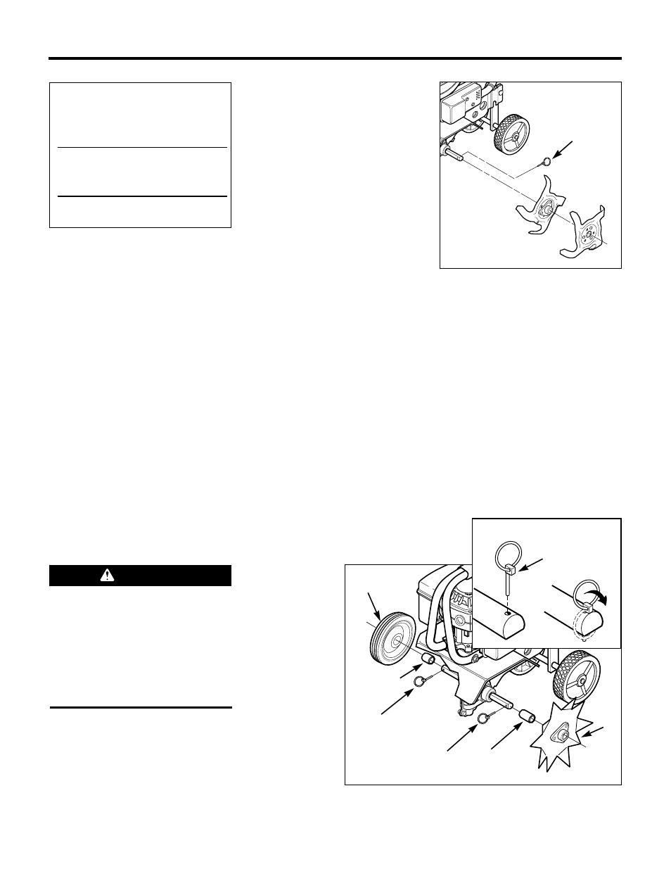 Warning | Troy-Bilt 12215 User Manual | Page 6 / 20