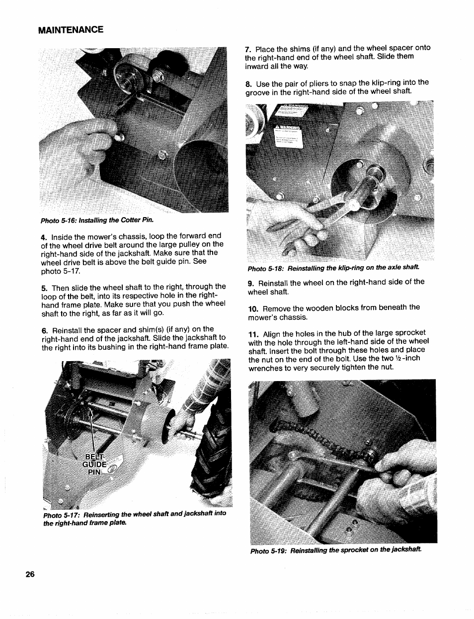 Troy-Bilt 31/2 HP User Manual | Page 28 / 48