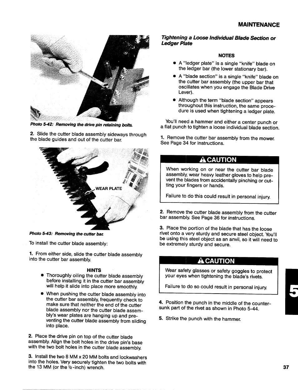 Acaution, À caution | Troy-Bilt 31/2 HP User Manual | Page 39 / 48