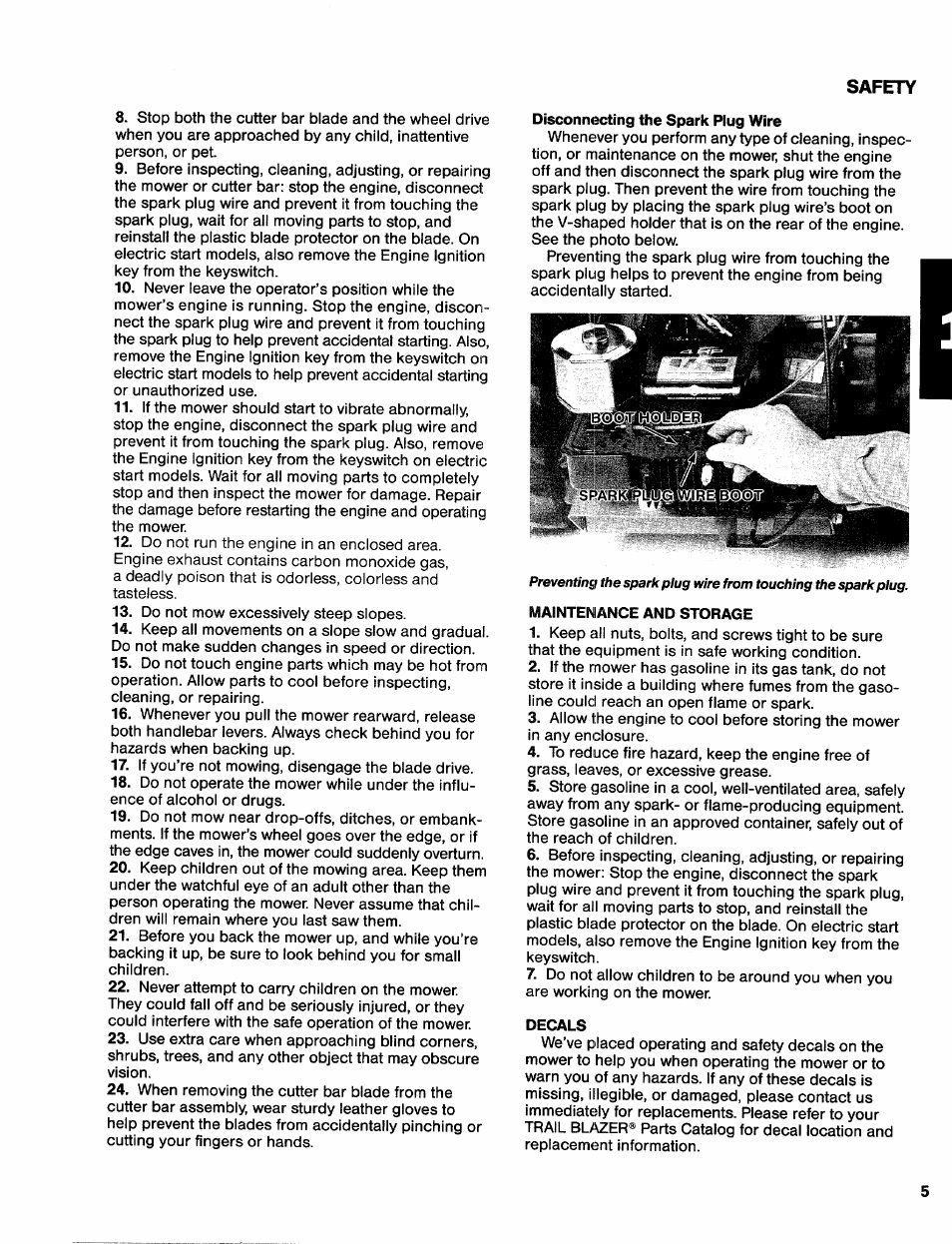 Safety | Troy-Bilt 31/2 HP User Manual | Page 7 / 48