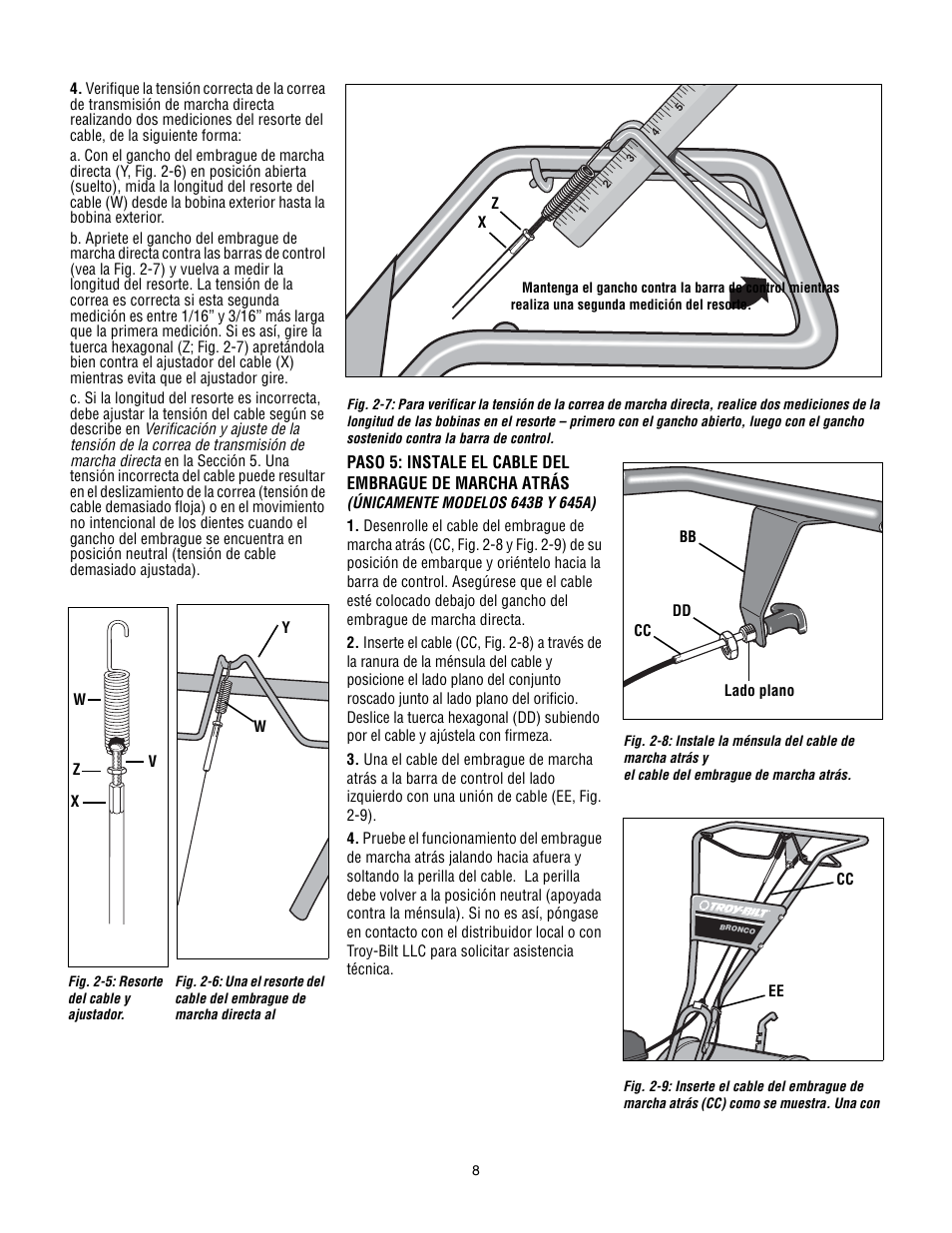 Troy-Bilt 645A Super Bronco ES User Manual | Page 40 / 64