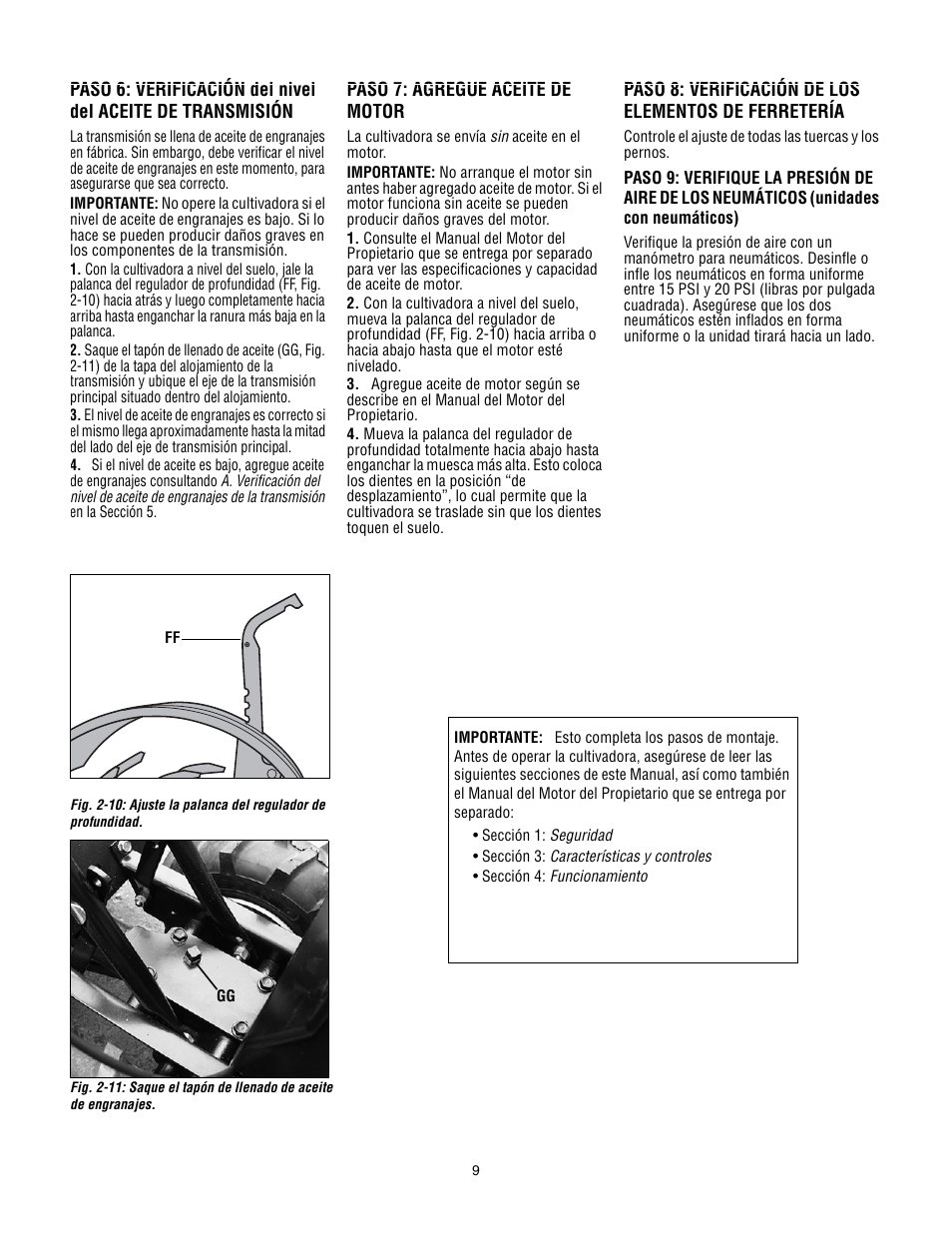 Troy-Bilt 645A Super Bronco ES User Manual | Page 41 / 64