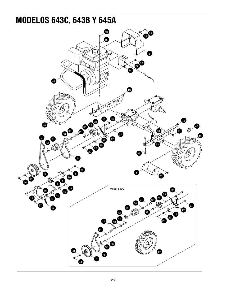 Troy-Bilt 645A Super Bronco ES User Manual | Page 60 / 64