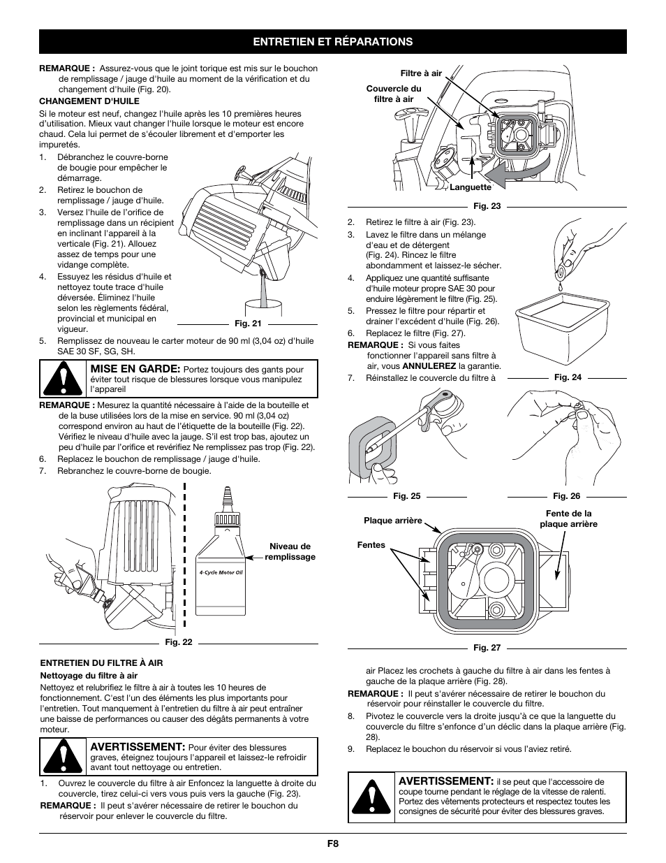 Troy-Bilt TB465SS User Manual | Page 22 / 48
