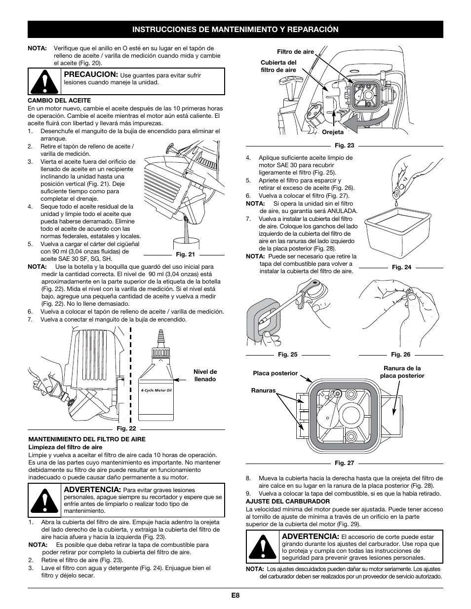 Troy-Bilt TB465SS User Manual | Page 36 / 48