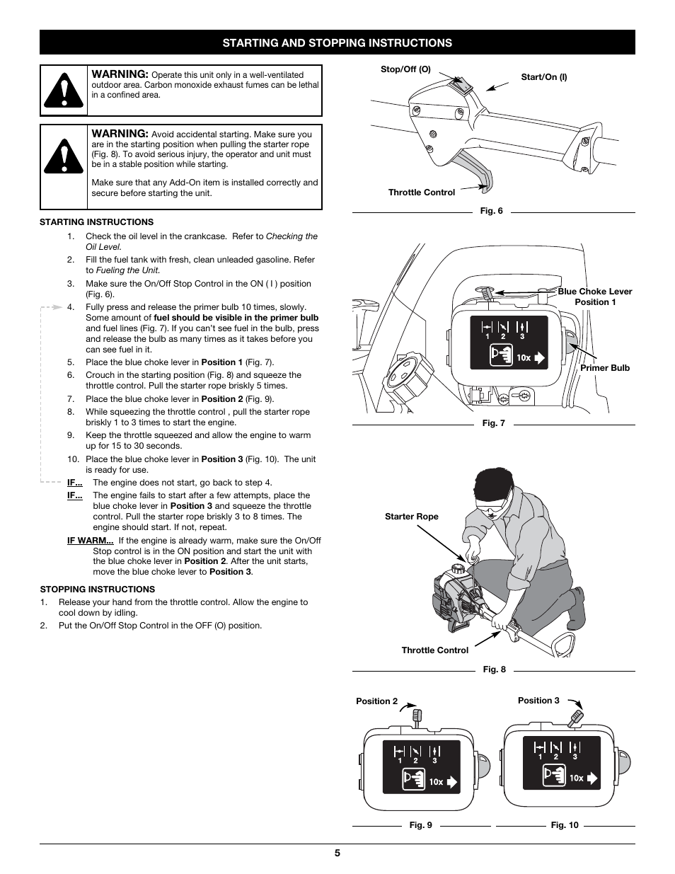 Troy-Bilt TB465SS User Manual | Page 5 / 48