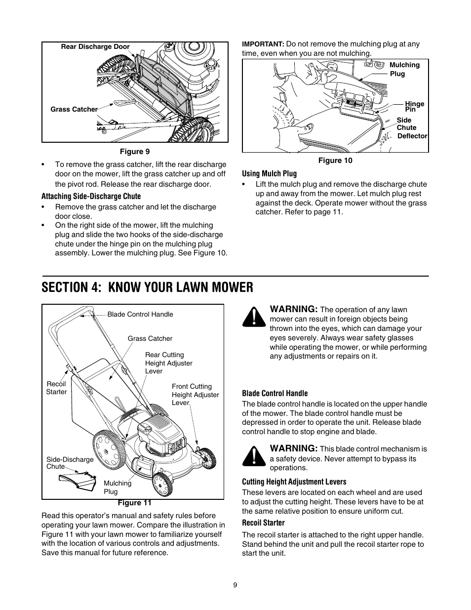 Figure 9, Figure 10, Figure 11 | E figure 9 | Troy-Bilt 546 User Manual | Page 9 / 16