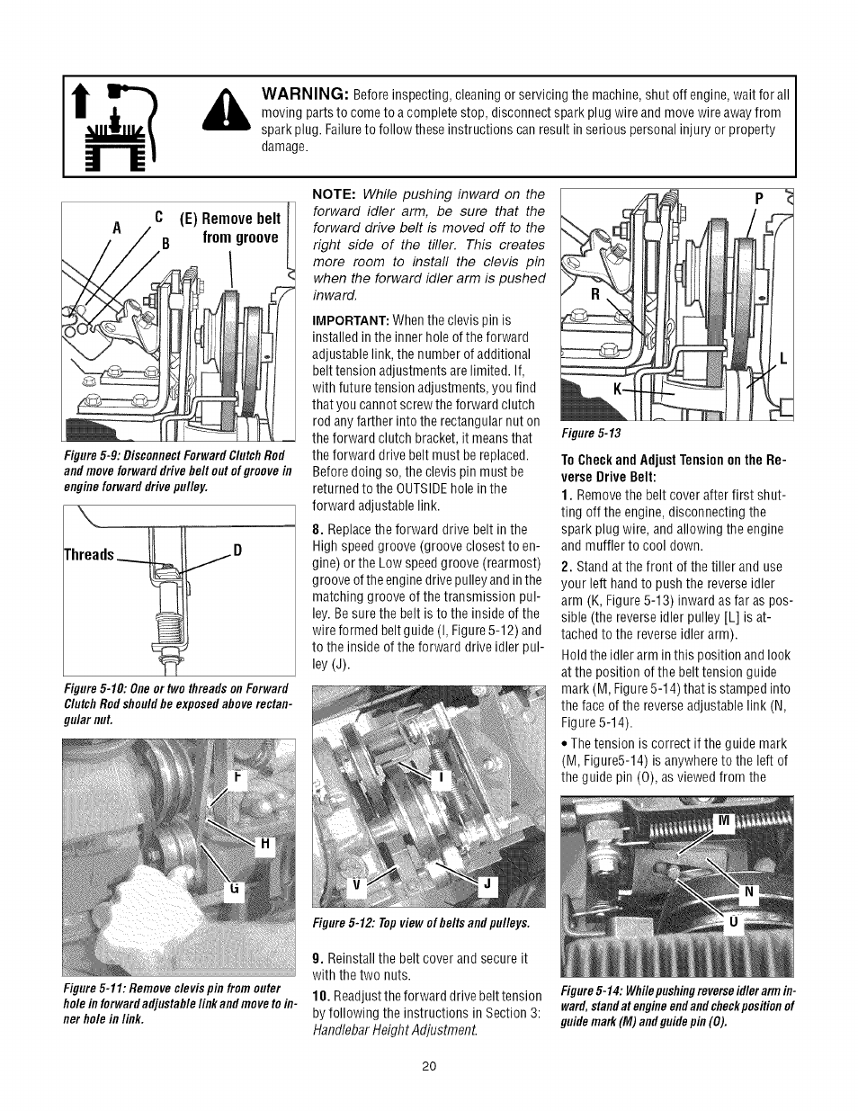 Troy-Bilt REAR-TINE TILLER 675B User Manual | Page 20 / 36