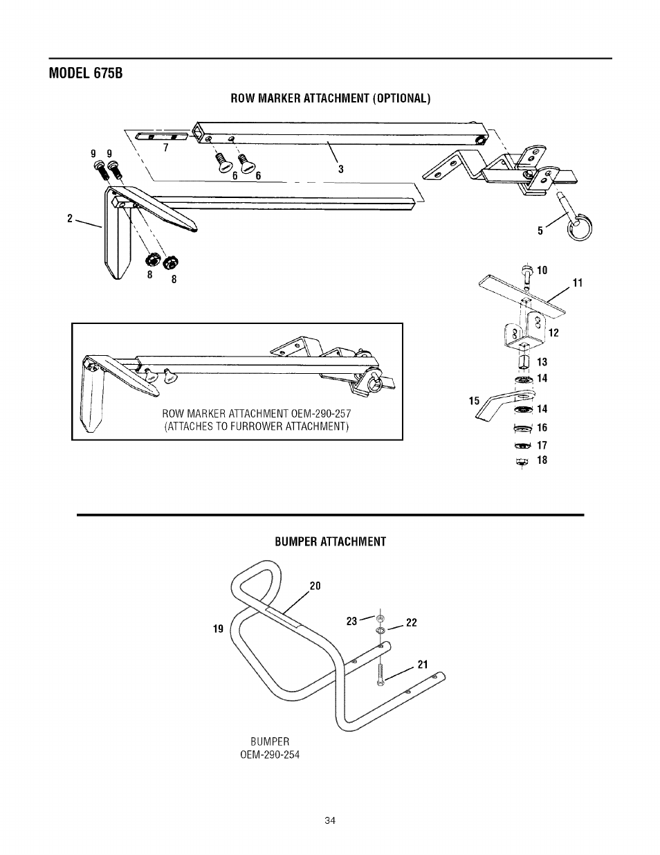 Model 675b | Troy-Bilt REAR-TINE TILLER 675B User Manual | Page 34 / 36