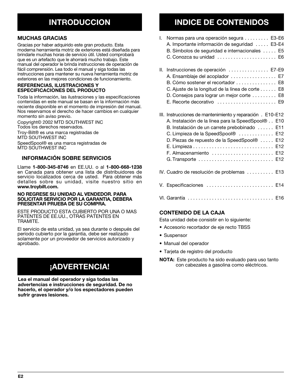 Troy-Bilt TBSS User Manual | Page 34 / 48