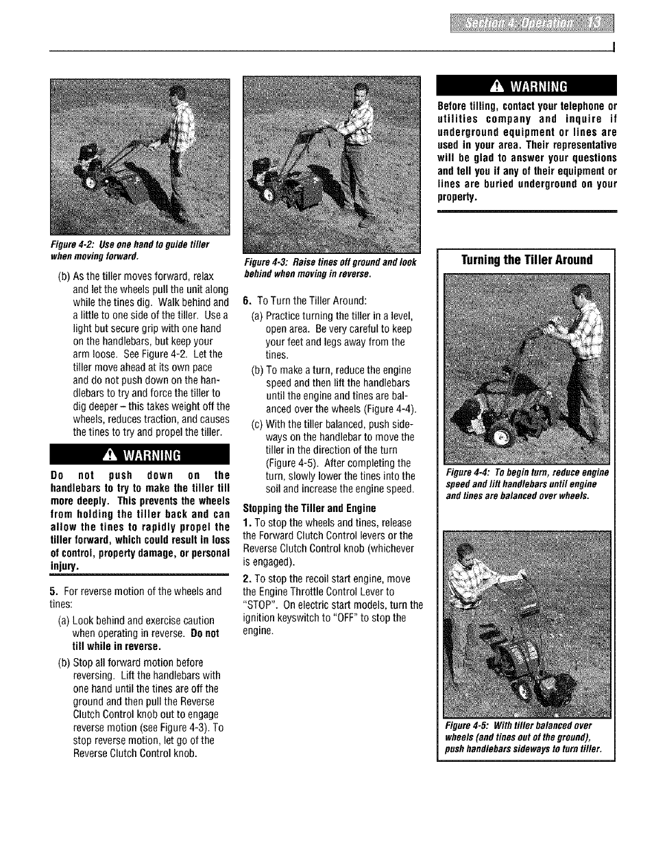 A warning | Troy-Bilt PONY E666M User Manual | Page 13 / 40