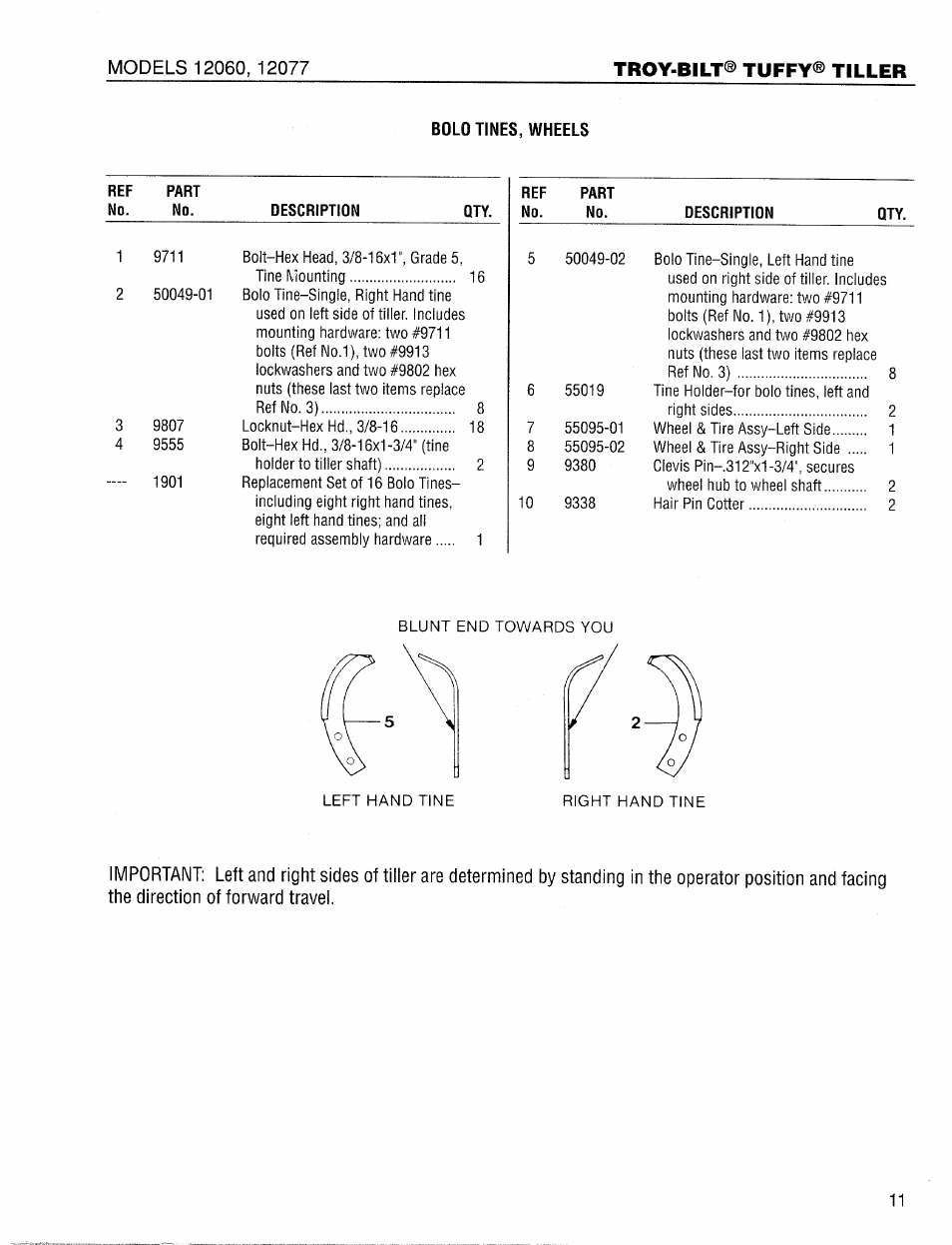 Troy-Bilt 12077 User Manual | Page 11 / 20