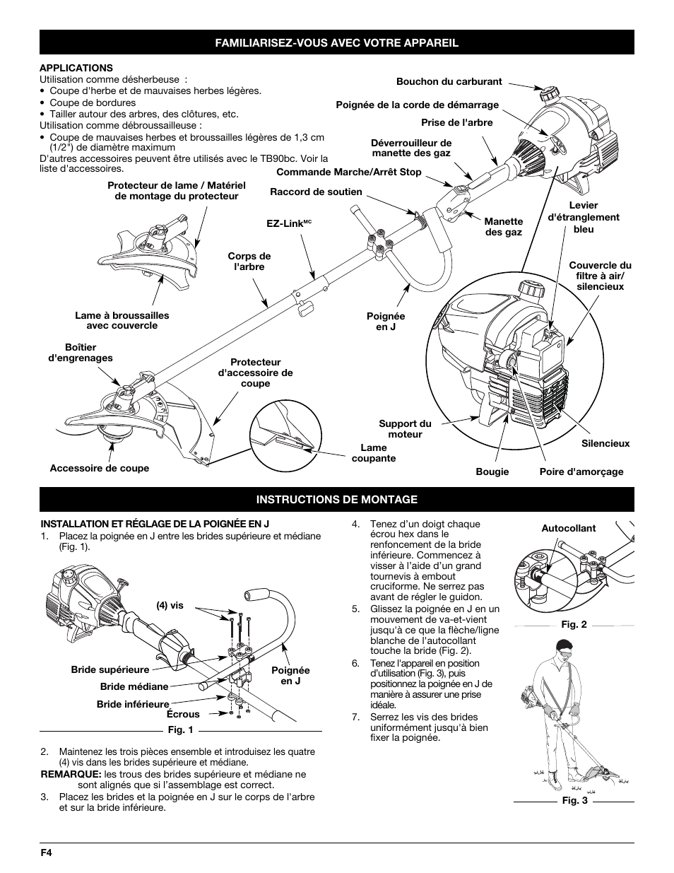 Troy-Bilt 2-Cycle Gasoline Trimmer/Brushcutter TB90BC User Manual | Page 24 / 64