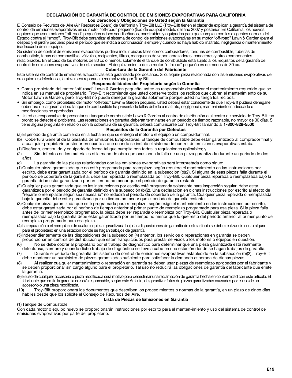 Troy-Bilt 2-Cycle Gasoline Trimmer/Brushcutter TB90BC User Manual | Page 59 / 64